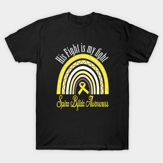 His fight is my fight spina bifida awareness gift T-Shirt by DODG99
